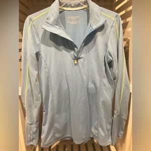 Brooks womens run shirt with half zip. Size: medium